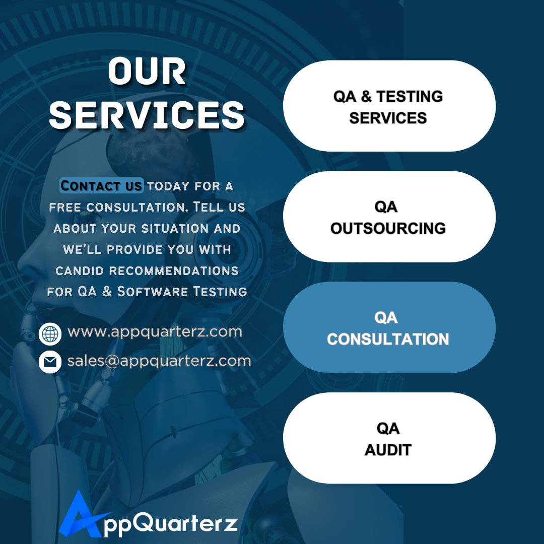 Appquartez is one of the most trusted QA partners in the country with over 10 years of extensive experience in providing the best-quality QA solutions to clients across the globe. #qacompany #softwaretestingcompany #automationtesting #qaservices #qa #softwarequality #qasolutions