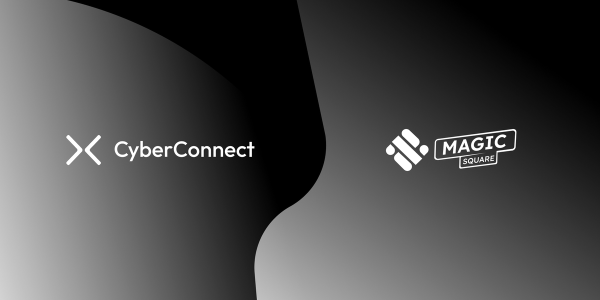 MagicSquareio's tweet photo. With our partners at @CyberConnectHQ, we're on a mission to bring #Web3 to the world. At @magicsquareio, we believe that the road to mass adoption is paved with strong partnerships. Congratulations on the upcoming CYBER and the achievements of CyberAccount with #CyberTrek 🏆. https://t.co/vBvUkayRIN