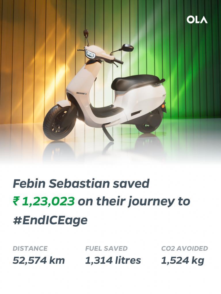 JainVargese's tweet photo. @bhash @OlaElectric @bhash 
Febin My friend from Alappuzha,Kerala. He is the one guy who won this Maximum saved amount 😱🤩 also a member of our @olaownerskerala  Family 🥰

We are proud of you 💪 Fenin Sebastian, as a member of our @olaownerskerala  Family https://t.co/kL0G5FA1Gm