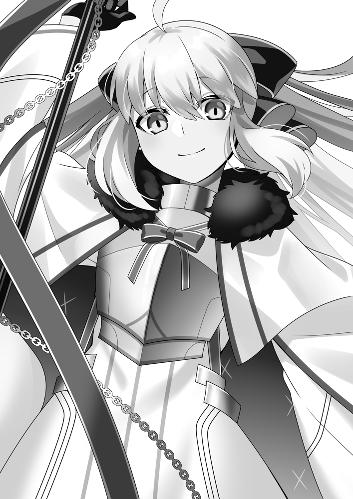 FGO「C102で配布していたおまけペーパーのイラストです! トネリコとUは後程着色しま」|りょふ彦@絵仕事募集中のイラスト