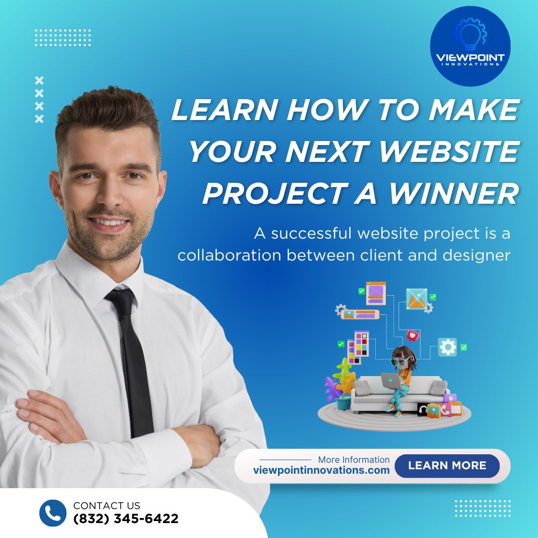 VPInnovations's tweet photo. A successful website project is a collaboration between you and the design agency that you choose to work with. It’s a combination of the needs of your business and the skill and expertise of a great web design company.
#WebsiteIdentity #DigitalBrand #TechExcellence https://t.co/ZJNSrNnDNY