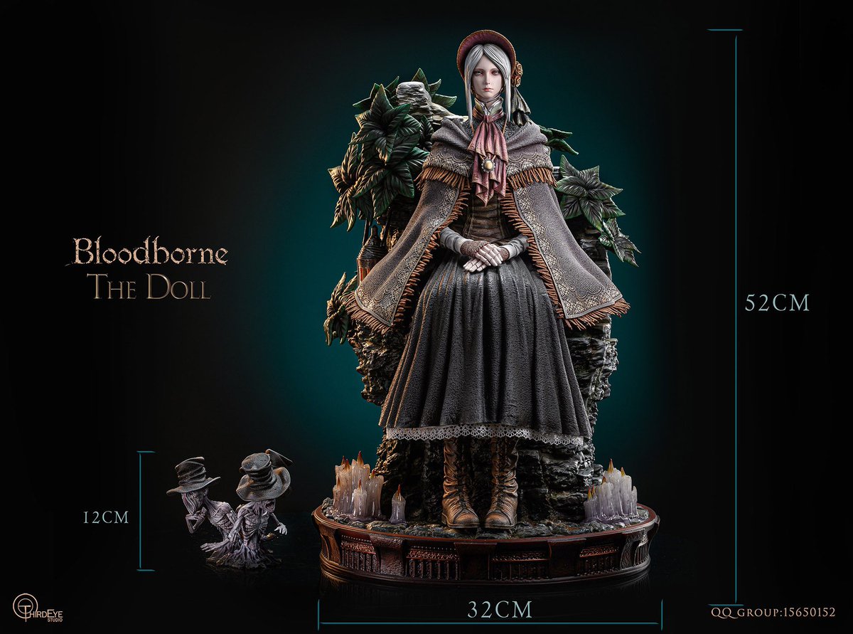 AniHobbyClub's tweet photo. Goodbye, kind hunter. May you find your own value in a sober world.

Brand：Third Eye
Name:The Doll
Scale:1:4
Size:H：52； L：32；Z：39 CM
Price:579USD
Deposit:179USD
ES:188
Release date:Q4 2023
⚠️Light effect on base
#Bloodborne https://t.co/aURPGdB1It