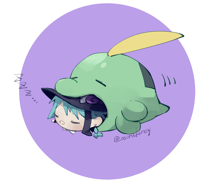 sleeping zzz closed eyes pokemon (creature) twitter username chibi hat  illustration images