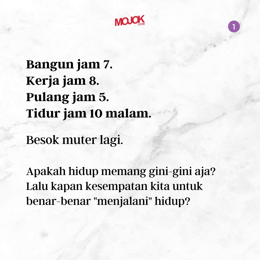 mojokstore's tweet photo. Apakah hidup memang gini-gini aja?

- Sebuah Utas - https://t.co/8VgGr5MZez