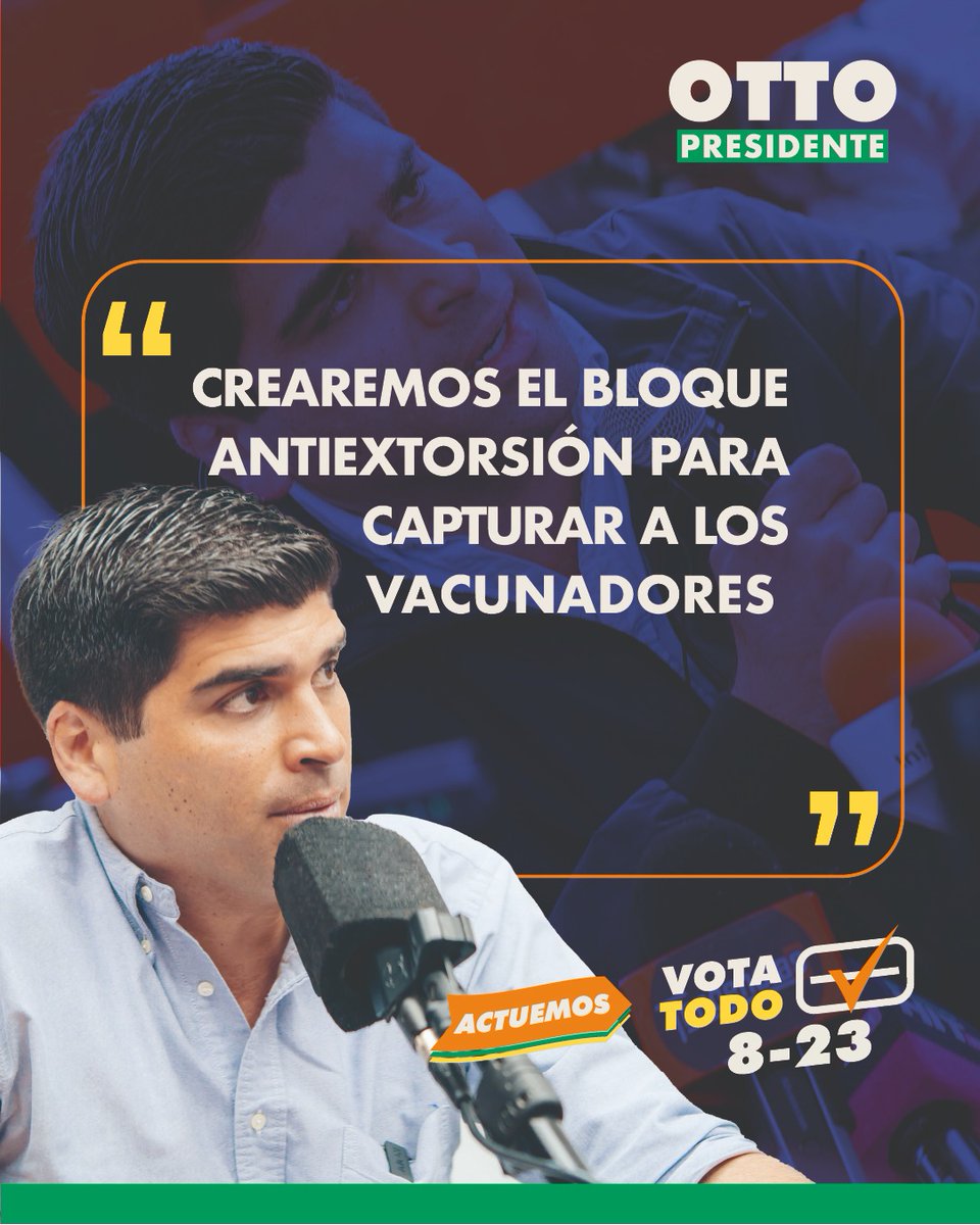 SaquipayRolando's tweet photo. El bloque en La lucha contra las  extorsiones ese Es el camino @ottosonnenh  @erikacparedes @acastropiedra   #DaleDuroOtto
#VotaBien
#YovOTTO
#YovOTTOPorEcuador
#YovOTTObien 
#SigueOTTOsigue
#AzuayConOtto 
#OttoPresidente🇪🇨
#MiVotoPorOtto https://t.co/N5EiNDswU9