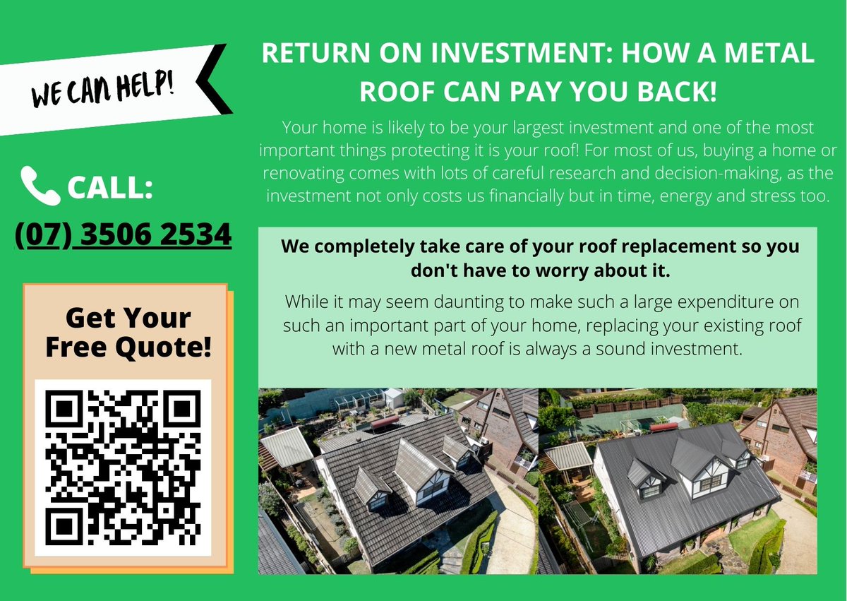 VantagePointQLD's tweet photo. Your home is your most significant investment, and protecting it starts from the top – with your roof! When it comes to buying a new home or renovating, careful research and decision-making are key. https://t.co/dEc3obGDKl