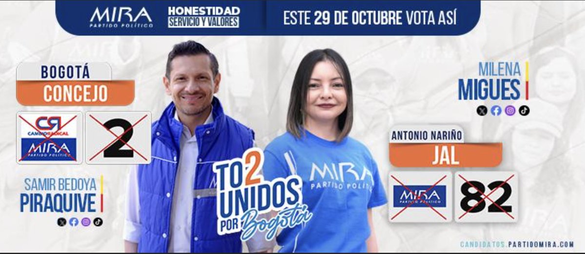 jacobix's tweet photo. #YoVotoPor @SamirBedoya y @MiguesMile90294 #Uni2porAntonioNariño https://t.co/DszUeDdIu4