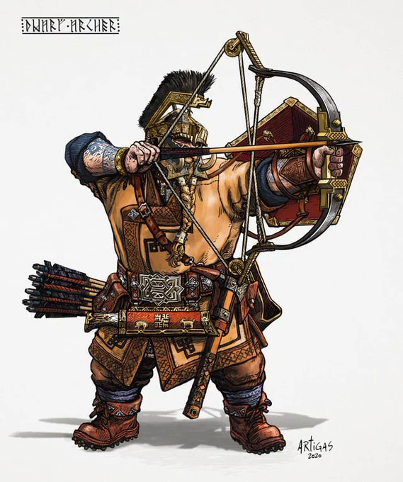 Dwarf Archer by Sergio Artigas