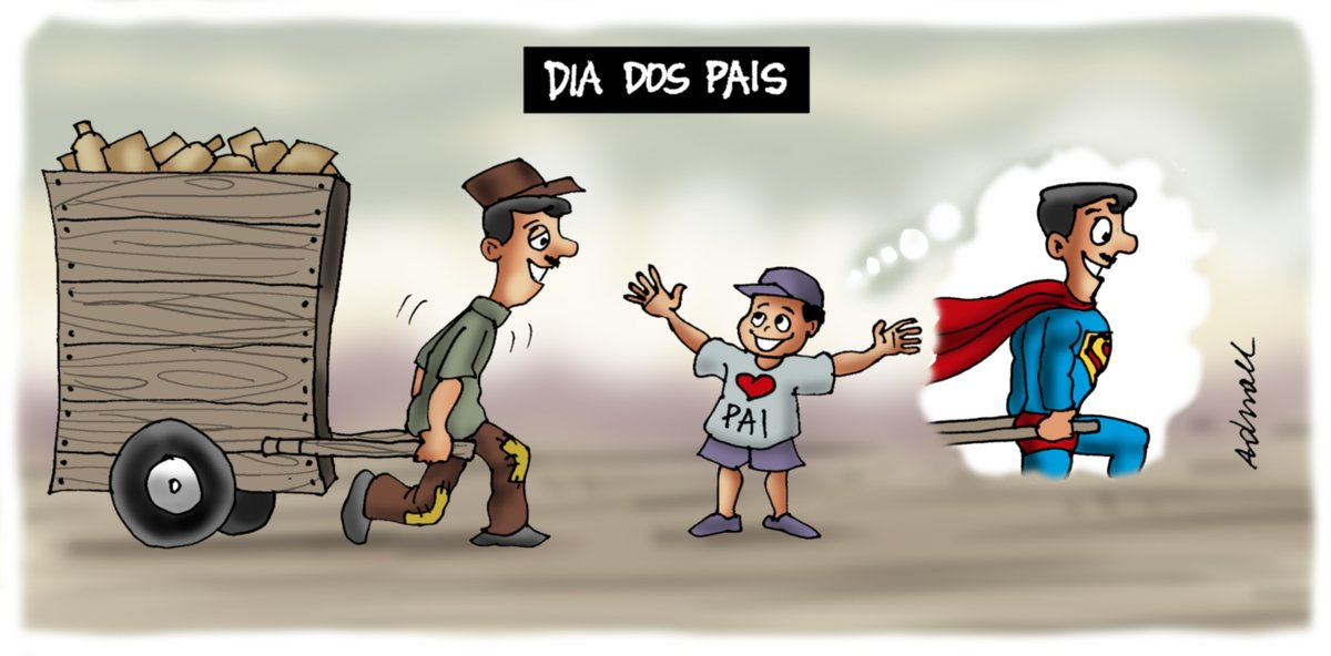 Quem puder, me segue, curte, compartilha. #charge #cartoon #cartunista #adnaelcharges #chargista #DiaDosPais