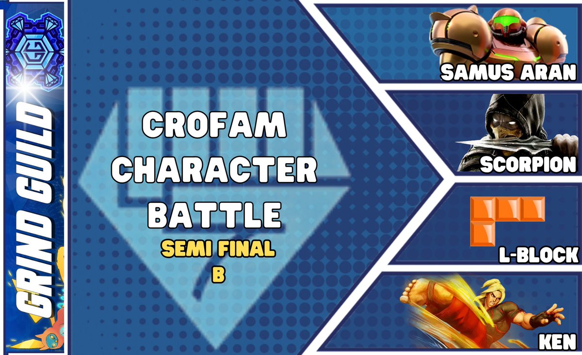 CDNHODLer's tweet photo. #WhoDYT will win the 💥FINALE💥?

Sneak Peek at the semi finals
(Winners of each Semi Final will face-off in the final Character Battle):

Link v Duke v Bowser v Mario

Samus v Scorpion v LBlock v Ken

DK v Dedede v Fox v Mewtwo

Sp.117 v Raiden v ❓v❓

#Crofam #CharacterBattles https://t.co/Jc3XN3xfEY