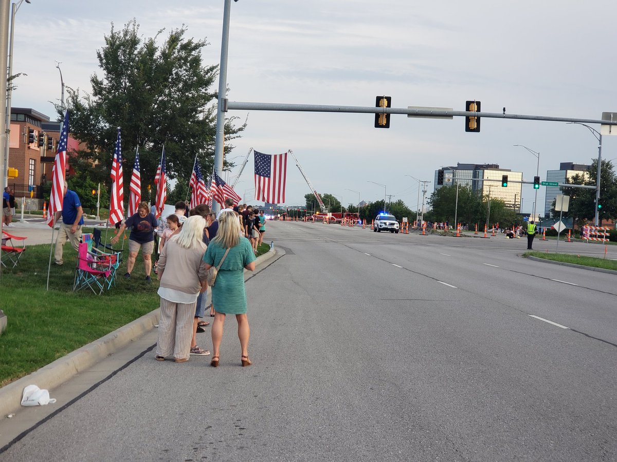 VoteSkoog's tweet photo. Joined other @opcares residents last night in honoring fallen Fairway fallen officer Jonah Oswald.  Our prayers go to his family. https://t.co/fR2k5Y1iri