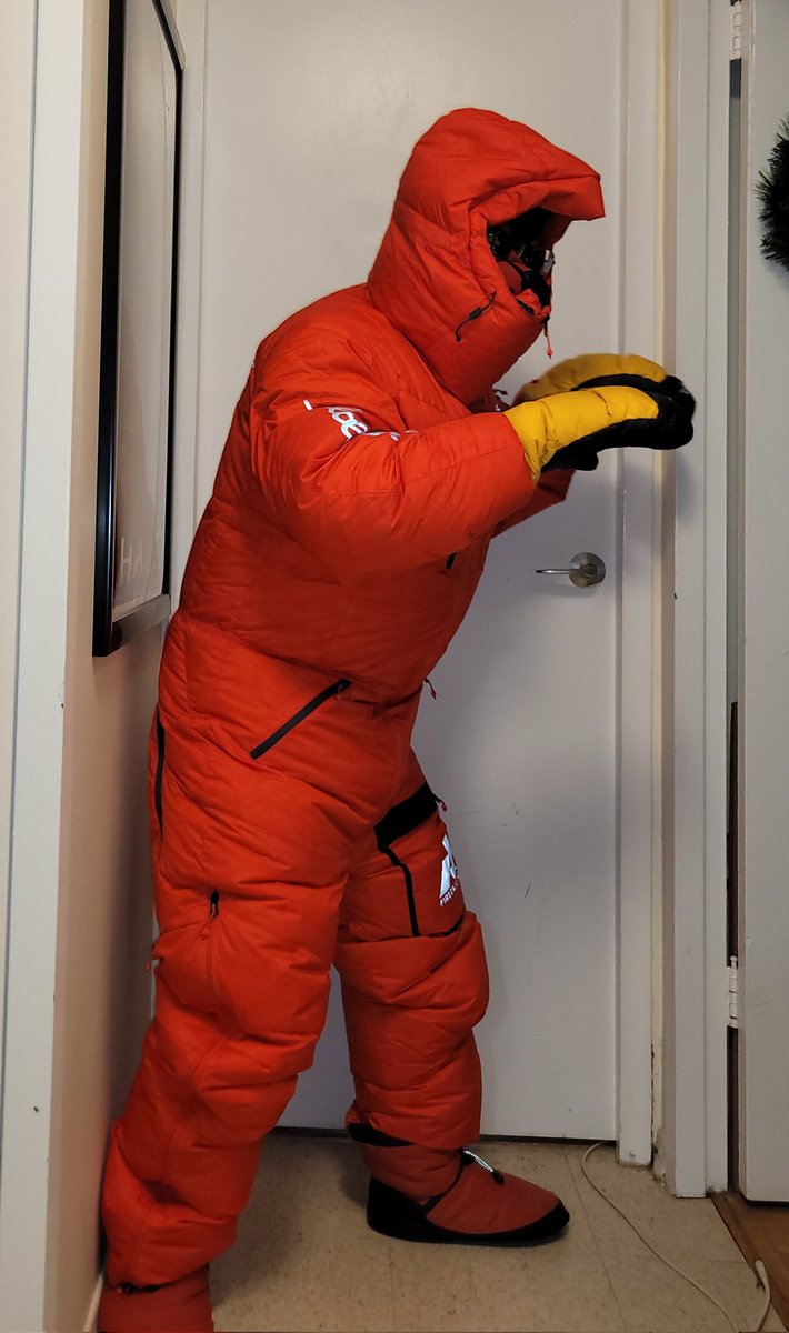 waraulion's tweet photo. Here are some more pics from wearing my EB down suit, showing I am wearing nothing under it :) https://t.co/1jEPiCUYhr