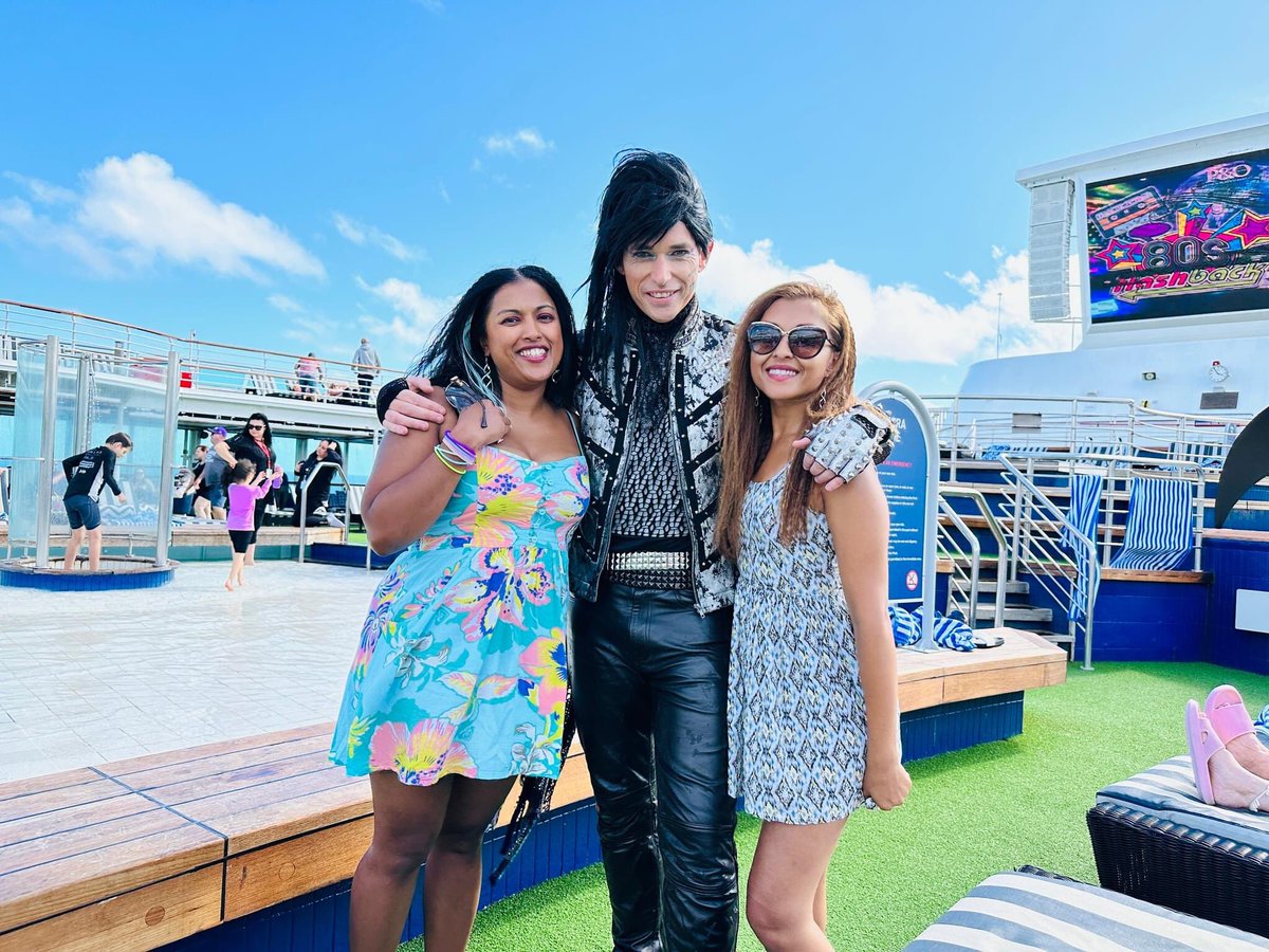 forever80sband's tweet photo. We’re so pumped for this weekend. Sydney…Let’s cruise 🤩🤩
#80s #80scruise #forever80sband #pocruises 
@BlueSteel80s @80s_mad https://t.co/VGLpRNYy1T
