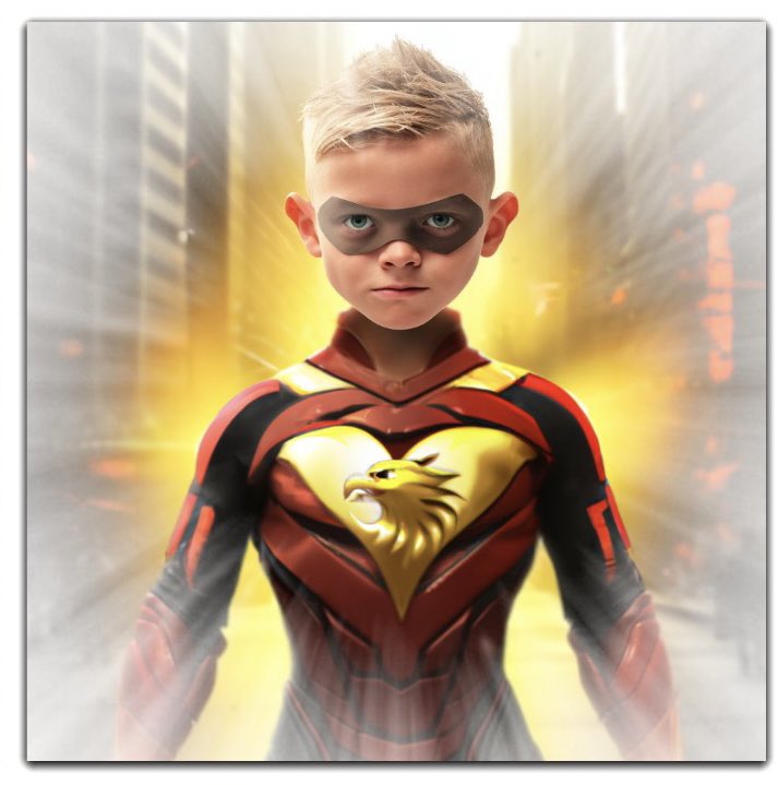 pezman_do's tweet photo. Phoenix and Link have decided to do Operation Kid Heroes 2 Kid Heroes . They would like to give 10% of each sale of their @SafemoonYolo Heroes #NFT to each of the other 6 Kid Heroes.  #SAFEMOONFAMILY #hero2hero #safemoon https://t.co/Y1KmnTZsKr. https://t.co/xk0buJz12S