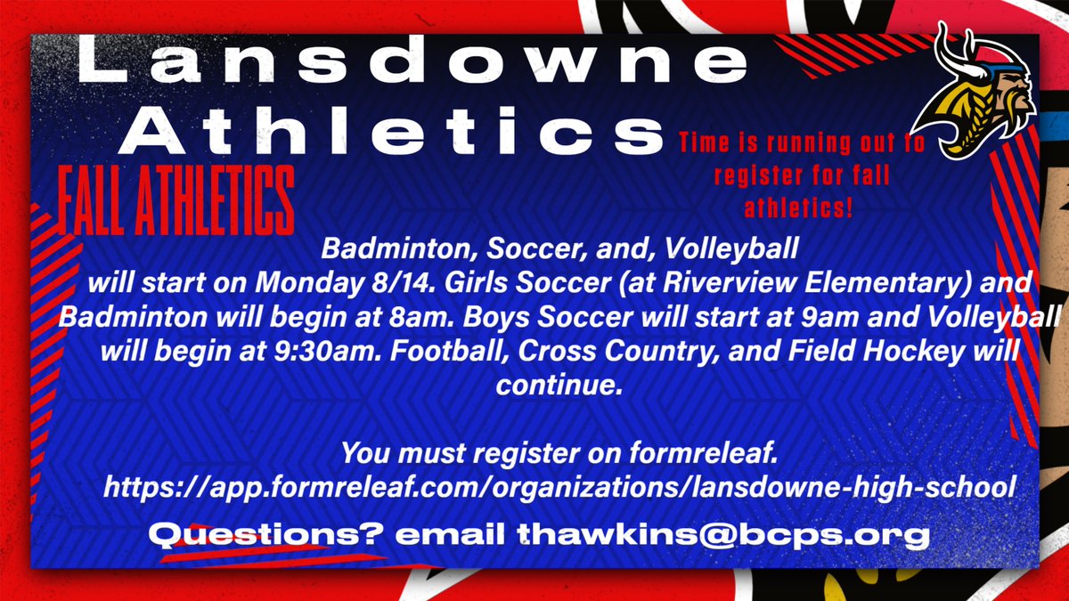 #vikingathletics #registertoday