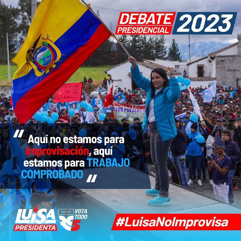 LuisaGonzalezEc's tweet photo. ¡ECUADOR NO ESTÁ PARA IMPROVISACIÓN!

Nosotros tenemos la experiencia comprobada para levantar a la Patria. 
#LuisaNoImprovisa https://t.co/ViTdiccotY