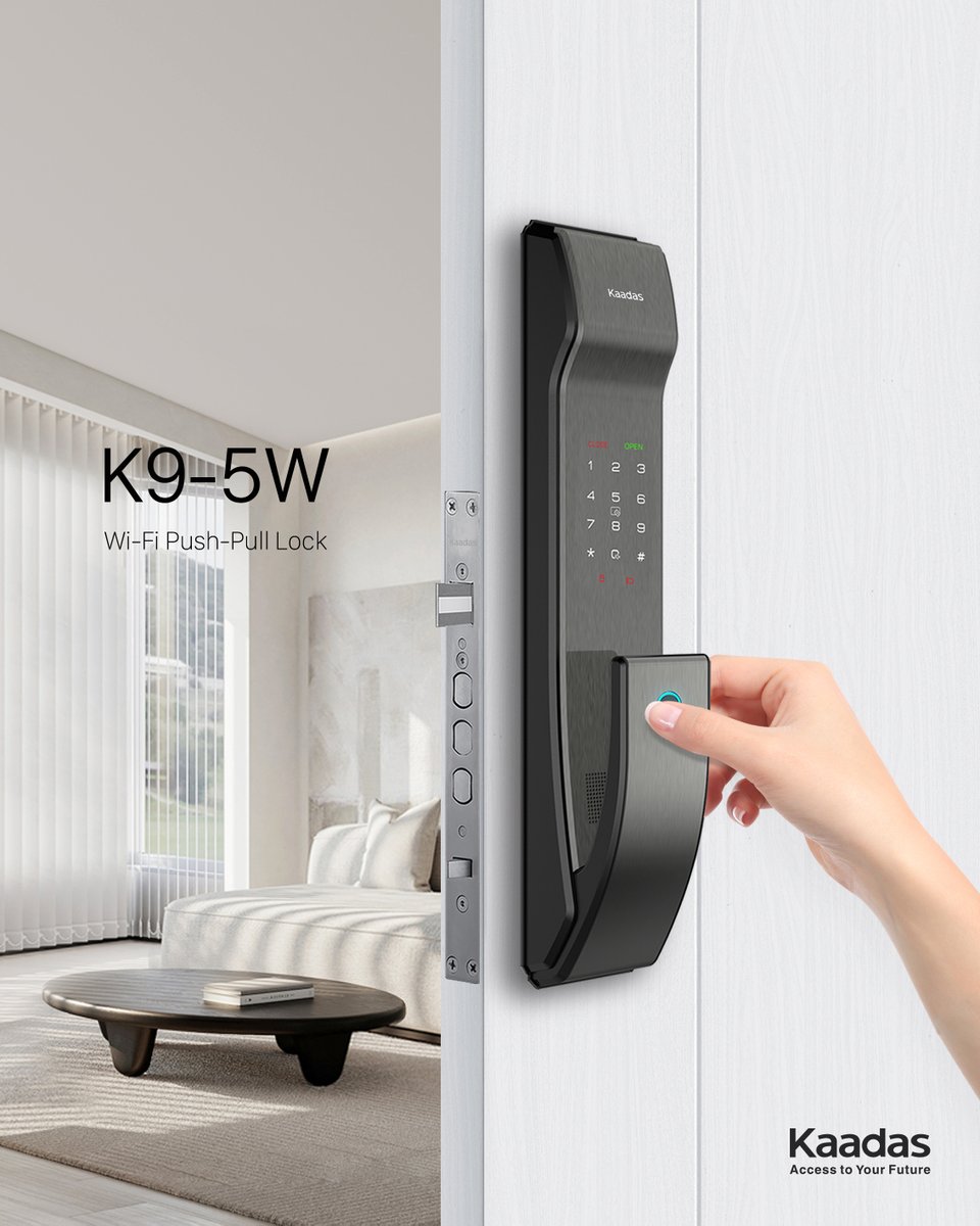 KaadasOfficial's tweet image. Meet the Kaadas K9-5W Wi-Fi Push-Pull Lock, an upgraded version of its predecessor K9! It features an inside sensor handle for faster opening and Wi-Fi functions for easier management.

kaadasgroup.com

#Kaadas #Kaadaslock #wifilock #smarthome #iot #KaadasK9
