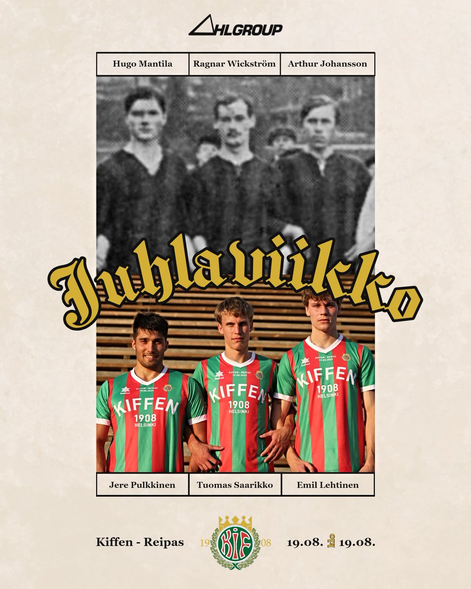 FC Kiffen (@fckiffen) on Twitter photo ๐ด ๐๐ข๐๐๐๐ง ๐๐๐ ๐ฏ๐ฎ๐จ๐ญ๐ญ๐ ๐ข
Juhlistamme rikasta historiaamme perustamisvuoden kunniaksi lauantaina ๐๐.๐๐. klo ๐๐.๐๐. Vastassa vuonna 1908 Viipurissa jalkapallojaostonsa kรคynnistรคnyt Reipas.
๐๏ธ Bollis โ Tรถรถlรถn pallokenttรค 2
๐ซ 10/5โฌ โ Liput/biljetter/tickets ๐ด ๐๐ข๐๐๐๐ง ๐๐๐ ๐ฏ๐ฎ๐จ๐ญ๐ญ๐ ๐ข
Juhlistamme rikasta historiaamme perustamisvuoden kunniaksi lauantaina ๐๐.๐๐. klo ๐๐.๐๐. Vastassa vuonna 1908 Viipurissa jalkapallojaostonsa kรคynnistรคnyt Reipas.
๐๏ธ Bollis โ Tรถรถlรถn pallokenttรค 2
๐ซ 10/5โฌ โ Liput/biljetter/tickets