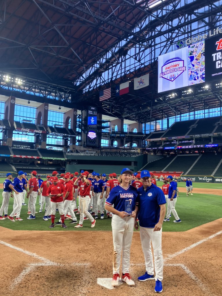 Congrats to your 2023 Baseball Factory All-America Game MVP, Ethan Holliday. He laced 2 hits including a 2-RBI double @ethanholliday2