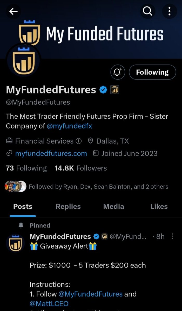 kyraJ118's tweet photo. @MyFundedFutures @MyFundedFX @MattLCEO https://t.co/j4k6849V2L