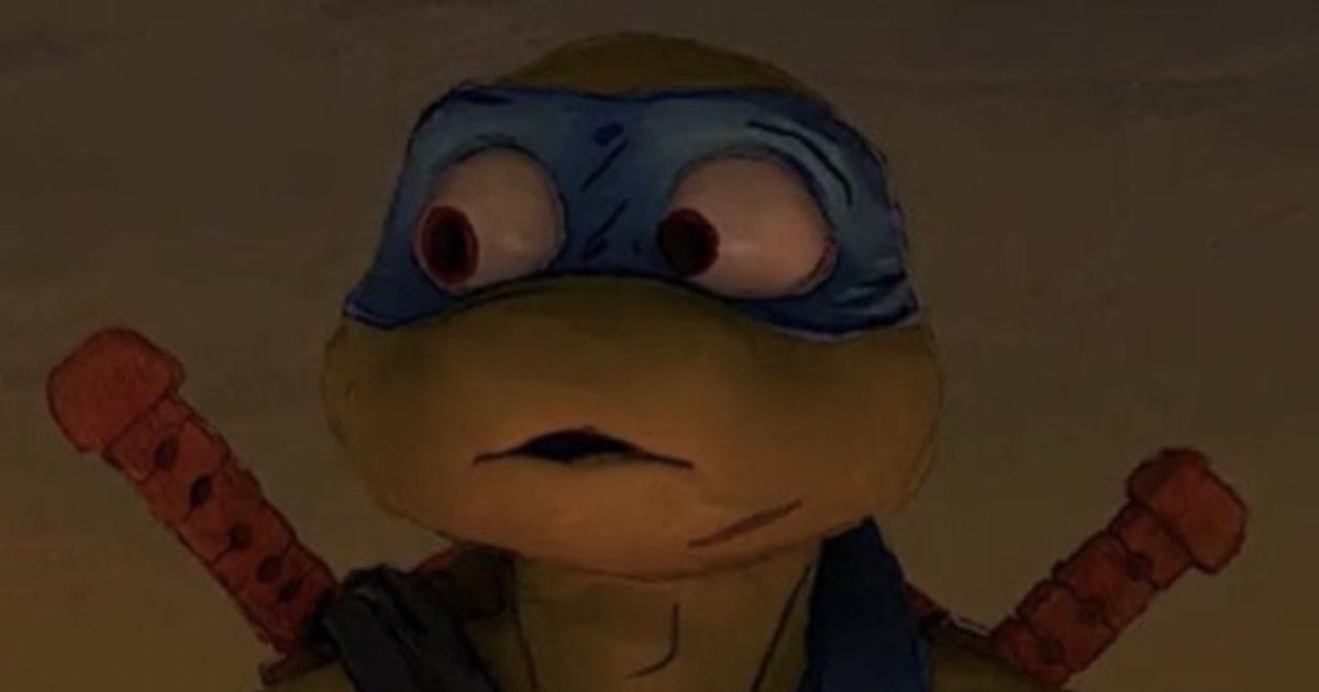 ry3kee's tweet photo. // mutant mayhem spoilers ? 

did anyone else cringe when all their shells cracked in that one scene or was it just me https://t.co/eETntnrhWI