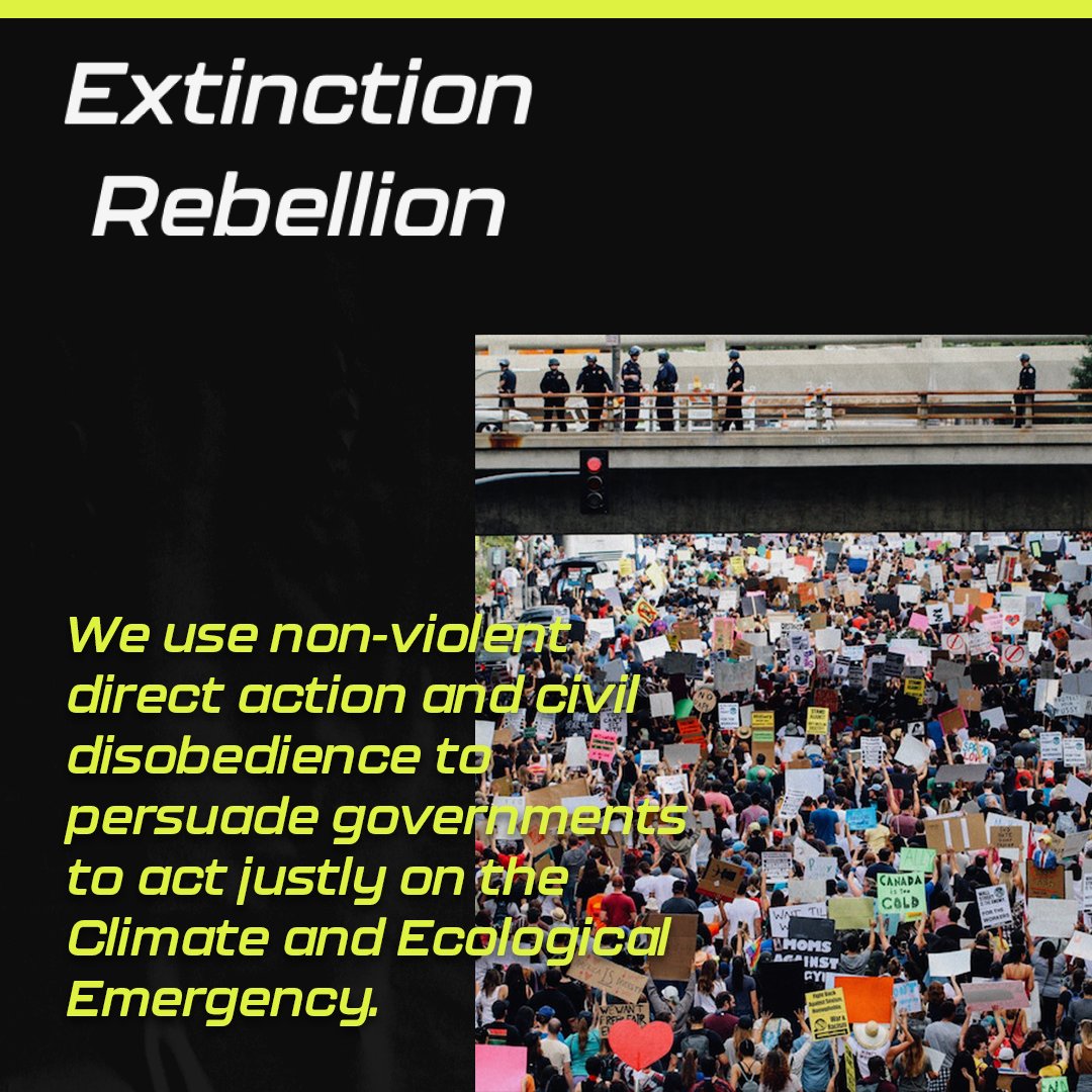Gyrenauts's tweet photo. Meet our next Global Partner, @ExtinctionR

Extinction Rebellion is a decentralized, international, and politically non-partisan movement using non-violent direct action and civil disobedience to persuade governments to act justly on the Climate and Ecological Emergency. 💪🏽🌍 https://t.co/Co3FkAE5u0
