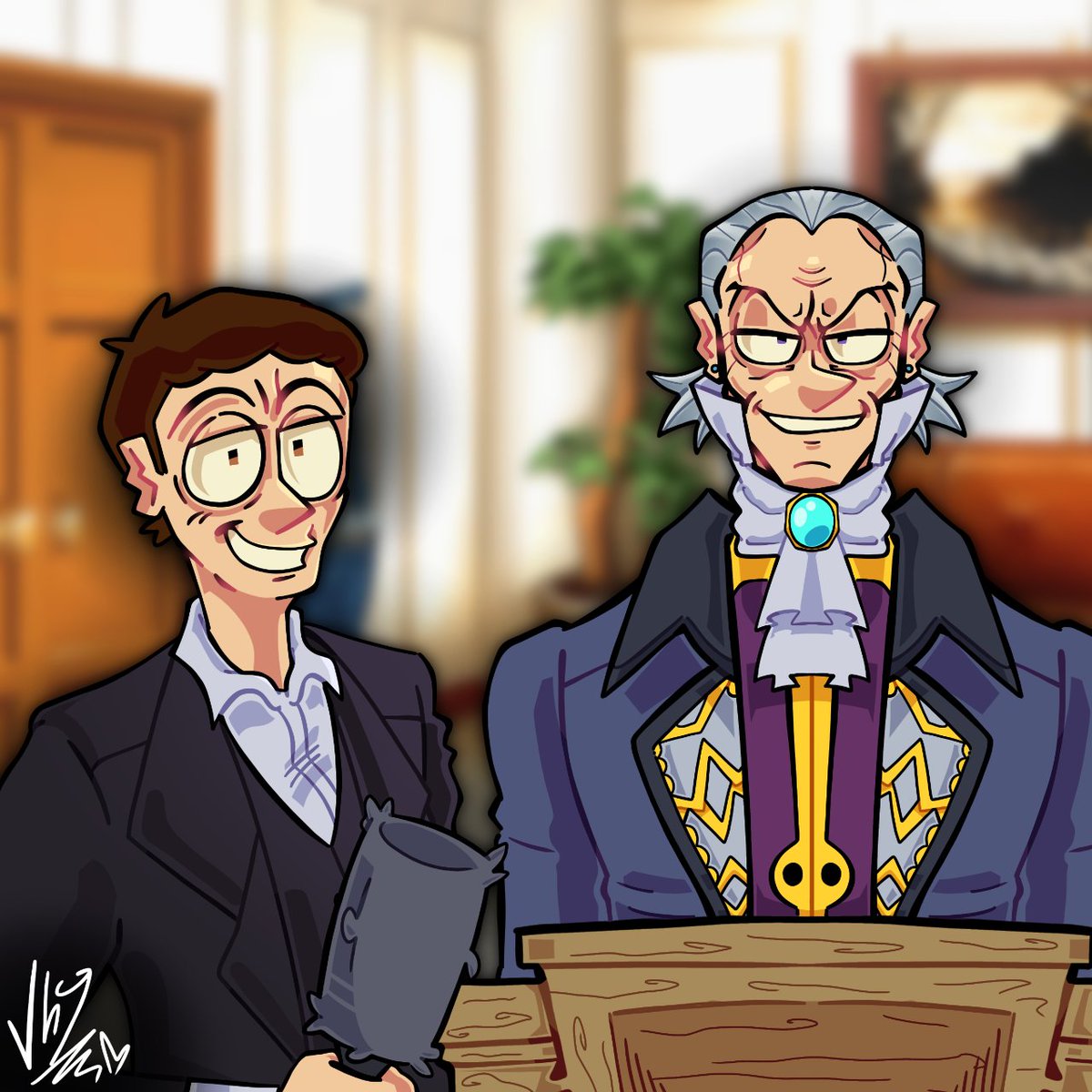 VH9ila49's tweet photo. RT and the famous Manfred Von Karma
"Wabadabadub is that true?" Courtside
@RTGameCrowd #rtgame #rtgamecrowd #digitalart #digitalpainting #digitaldrawing https://t.co/8mAPLYBrBx