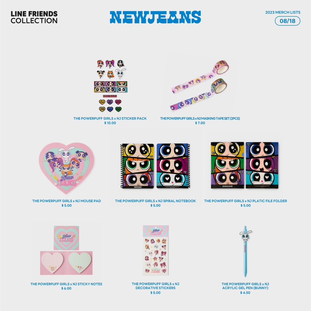 2023.08.17(PDT) NewJeans Merch Drop Announcement Here is the