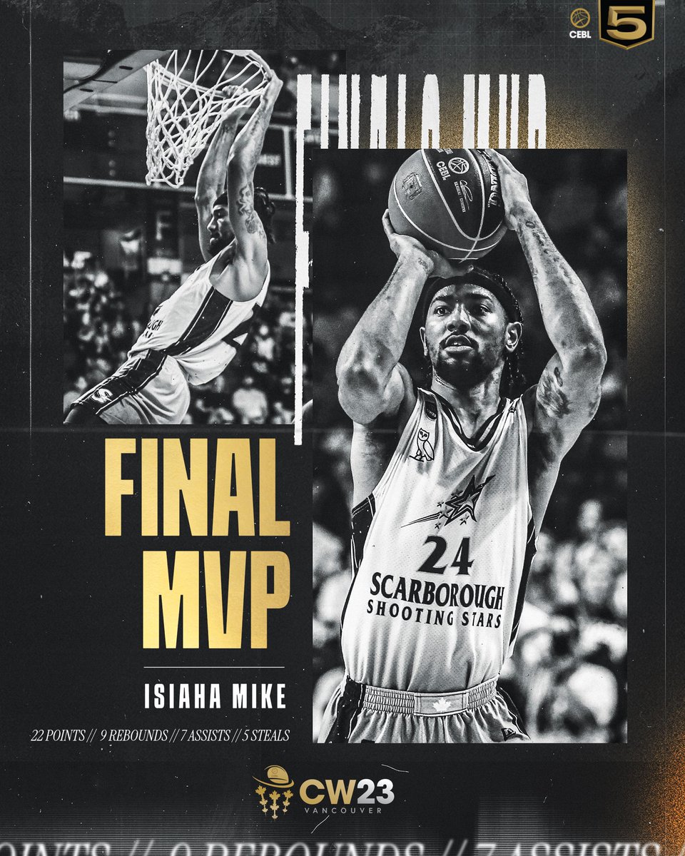 CEBLeague's tweet photo. This year’s @ceblcw MVP Award goes to Isiaha Mike 💫

#LetsBall #CEBLCW23 https://t.co/EtsXVEsqoL