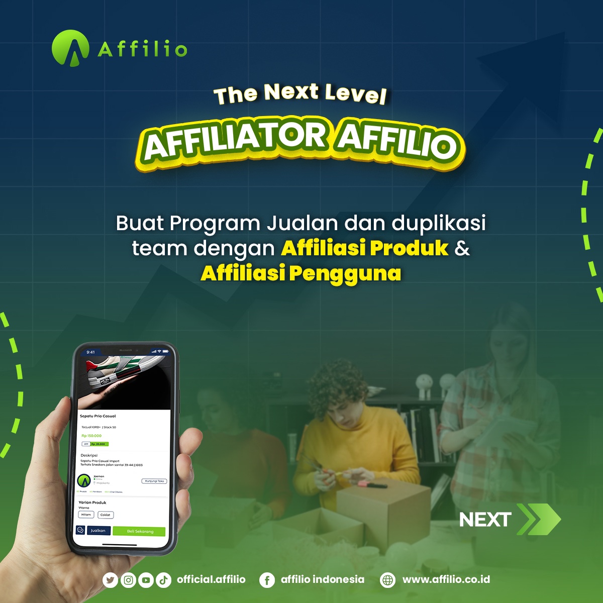 OfficialAffilio's tweet photo. Hallo Sobat Affilio Saatnya Jadi The Next Level Affiliator Affilio
.
#bisnisonline #bisnismilenial #affilio #raffiahmad #gratis https://t.co/WHbAiigsAQ