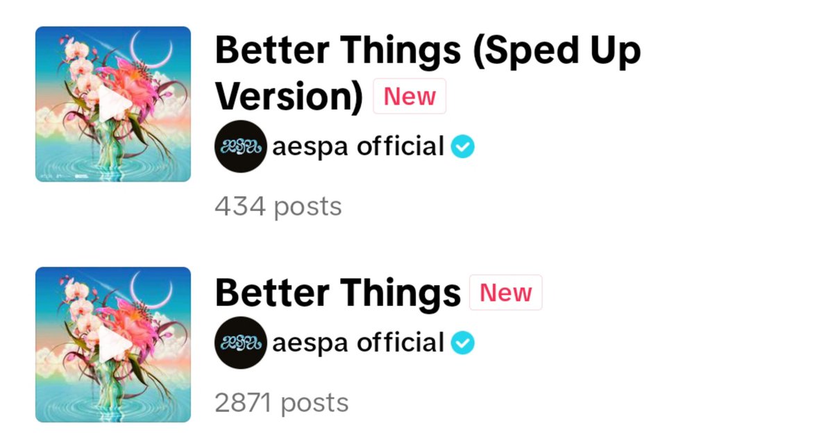 aespaintl's tweet photo. MYs, if you have a TikTok account use these sounds in any video clips you'll post! 

Speed-Up Ver: https://t.co/IskNcp3hhy
Better Things Ver: https://t.co/jwb2fXWT8H

#aespaBetterThings #aespa #에스파 @aespa_official https://t.co/gMRDzCDA4n