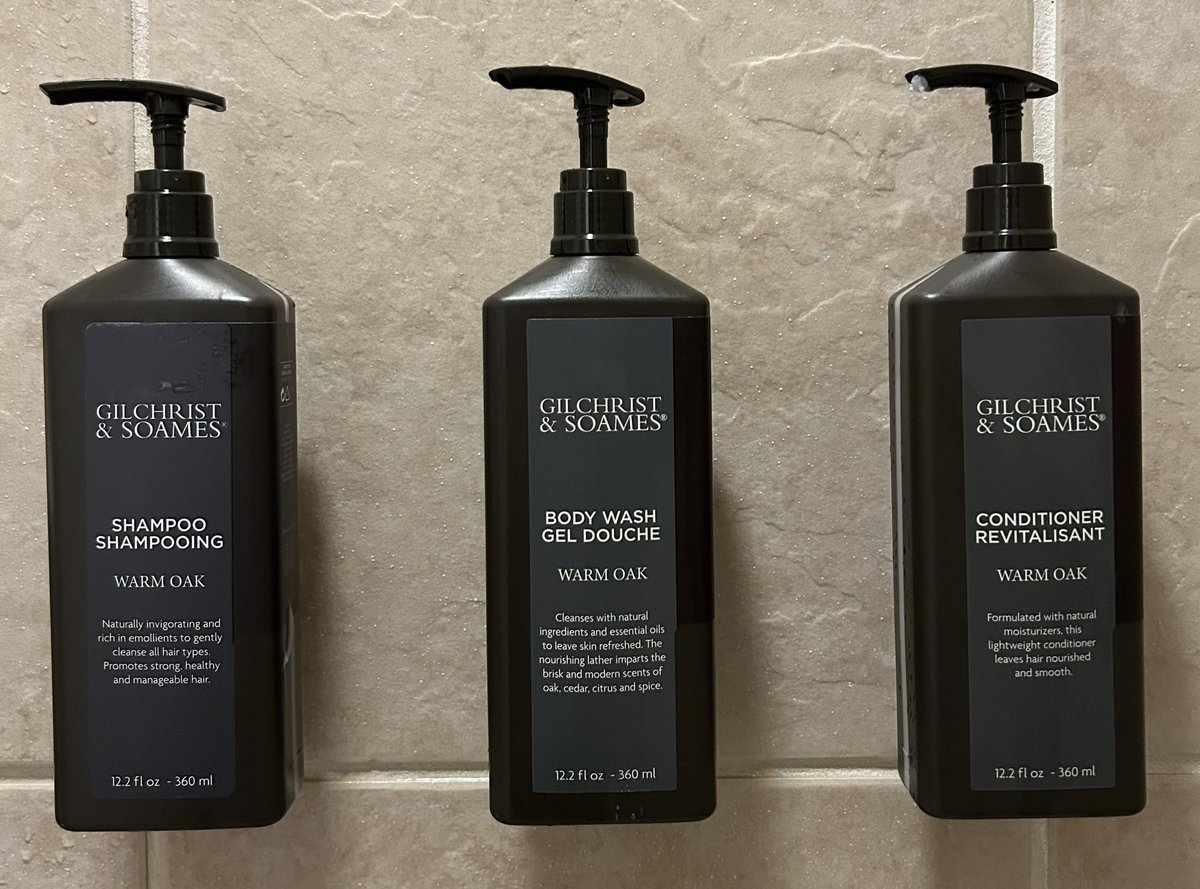 GeniaConnell's tweet photo. @sheratonhotels I’m curious which male executives decided “warm oak” would be the best gender-neutral scent to provide in your hotels. Forgot my own products this weekend and got to go to a wedding smelling like the next spokesperson for AXE! https://t.co/OWYedoJoC8