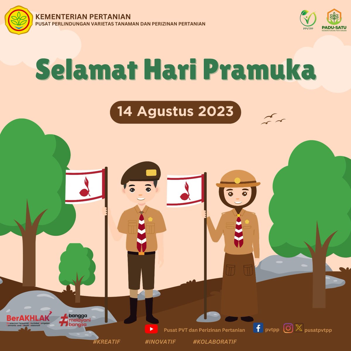 pusatpvtpp's tweet photo. #sobatpvtpp Selamat Hari Pramuka ke-62 https://t.co/l7Y4T8NuqX