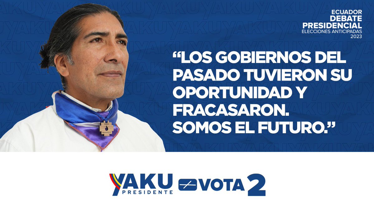 yakuperezg's tweet photo. Las candidaturas del pasado, responsables de la pobreza, de la inseguridad y del crimen organizado, vuelven a vender falsas promesas.

#EcuadorDebate2023 https://t.co/PzM2s3WlOG