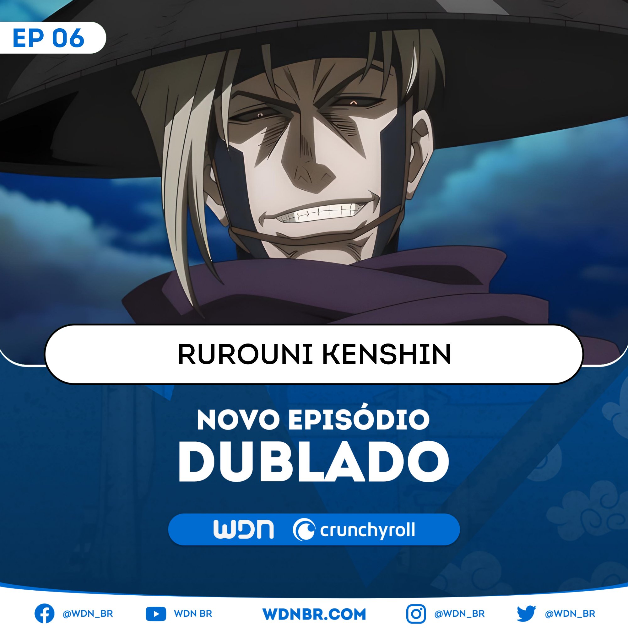 WDN - World Dubbing News on X: 🌻 NOVO EPISÓDIO DUBLADO DISPONÍVEL: ☀ Rurouni  Kenshin (2023) - Episódio 6 🧡 Assista na Crunchyroll.   / X