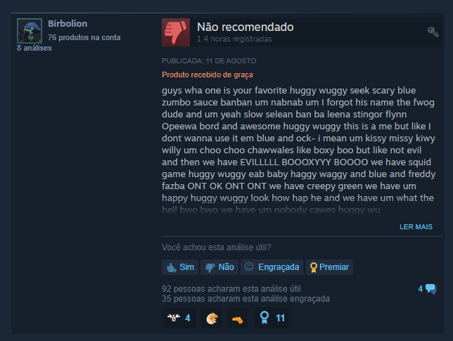 Idiotic_Bros's tweet photo. Many people are cursing our project calling it soulless...

We've always wanted to address ALL reviews of the game, and we want to deliver what the public wants! 😭 https://t.co/ftHNDvXh5d
