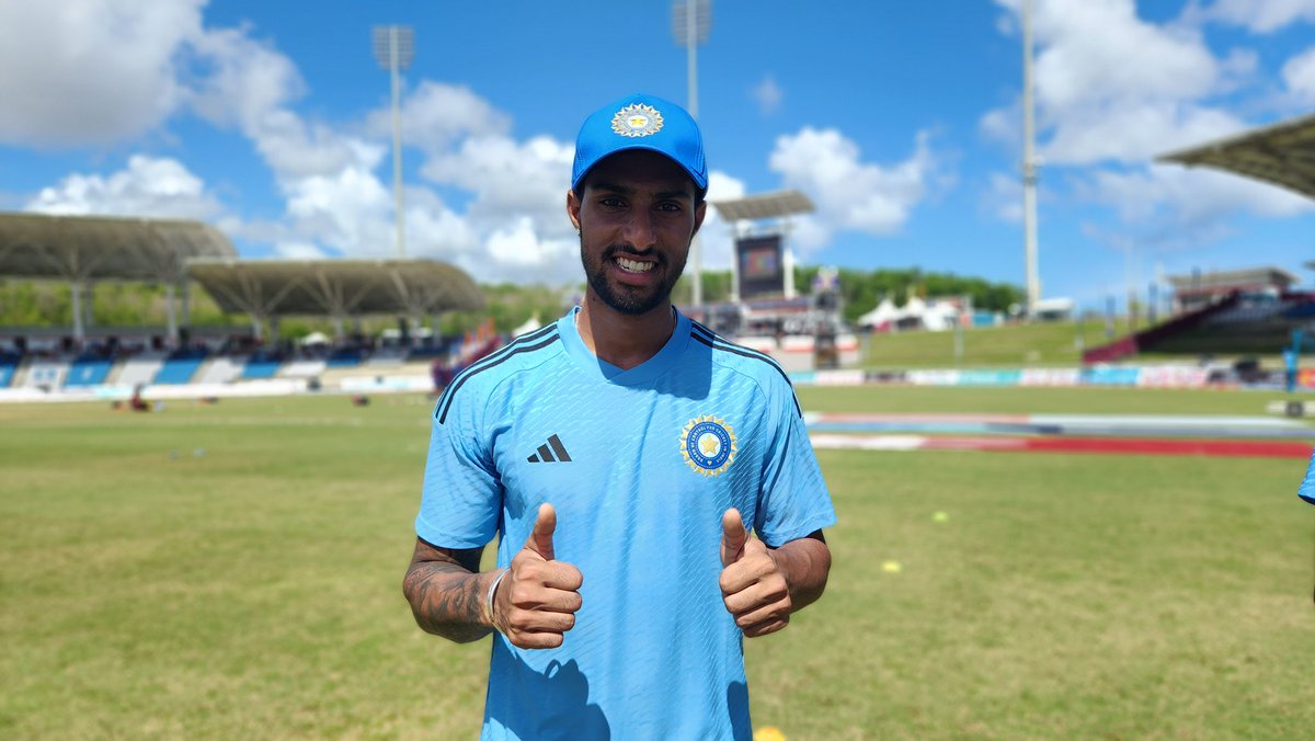 Unique record in T20 internationals 
 Tilak varma picks a wicket in the 2nd ball he bowled in International cricket.
Tilak Varma smashed a six in the 2nd ball he faced in International cricket.
#TilakVarma
#WIvIND