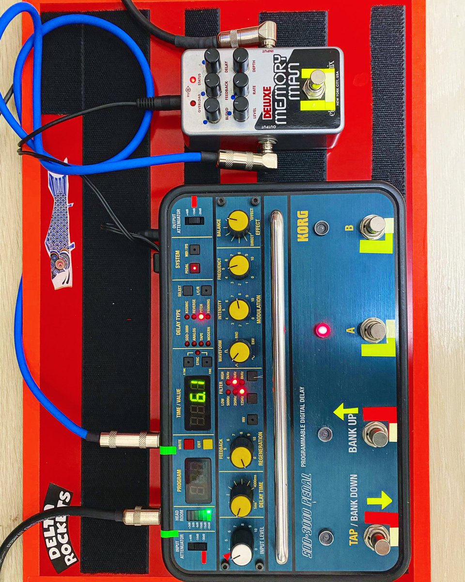 kusakarix's tweet photo. U2サウンドはお任せください🌏
#deluxememoryman
#sdd3000pedal https://t.co/YCnnCm6yfg