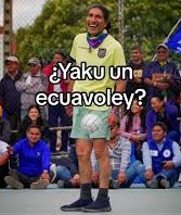 JohnGuayllas's tweet photo. Yaku Pérez en el debaten saca tus tres enfermos 🏐 😅
#DebatePresidencial2023 https://t.co/2ouKKS8Pc4