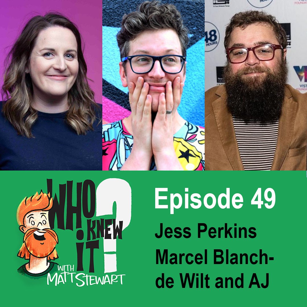 WhoKnewItPod's tweet photo. Episode 49 is out and it's a whole lotta fun with guests @Jess_Perkins, Marcel Blanch-de Wilt and @AJinHD! Check it out why don't you?! https://t.co/VKcJxVL1d7
