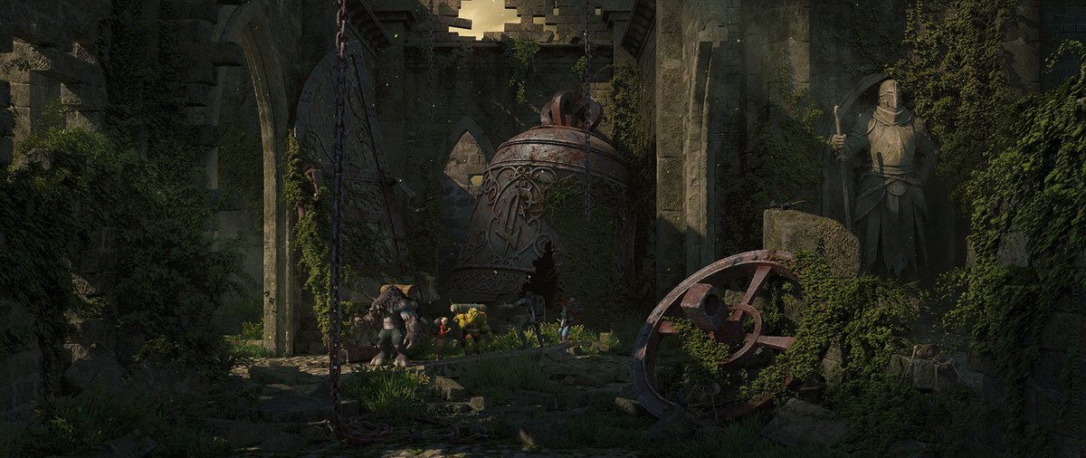 ima_dreamwalker's tweet photo. Greetings, Adventurers! 🧙‍♂️

The ruins of Lordaeron and the bell that once eagerly heralded the prince's arrival now lie in decay, much like the heart of the fallen paladin. 💀

Perfectly timed for the upcoming Forsaken heritage armor questline. I hope you like it! 💜

#Warcraft https://t.co/qN4WuZtEVk