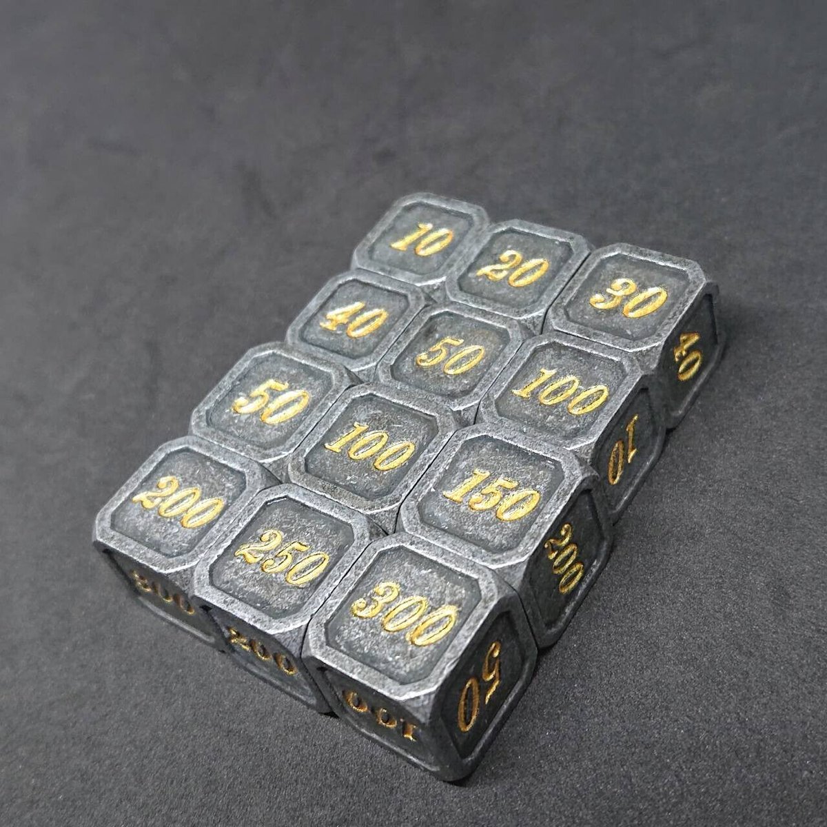 トリート工房 ダメカンダイス 金属製 虹色 オイルスリック 特別カラー