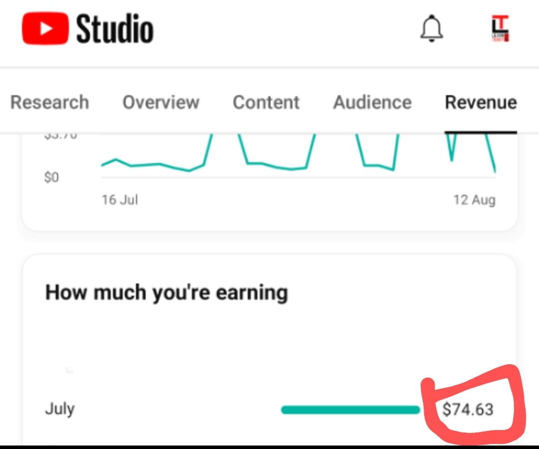 Learn_code_2day's tweet photo. @TeamYouTube 
My youtube earnings are not updated on Adsense properly... YT says is $74.63 but in Adsense it is updated with $74.10. Earlier my estimate in YT shows $75.10 and after updating it on Adsense it says $74.63 but it is not updated in adsense. please update it. https://t.co/shgfa7bAsS