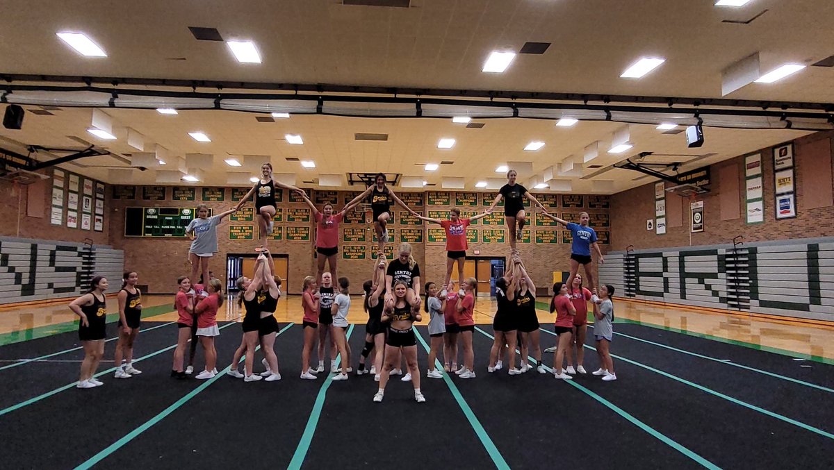 Great time with our friends from Gentry middle school cheer on Saturday!!