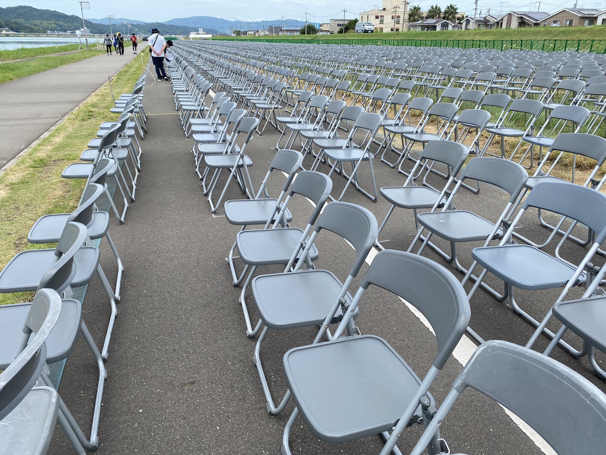 値下げしました】あしだ川花火大会(福山)個人イス席/2席