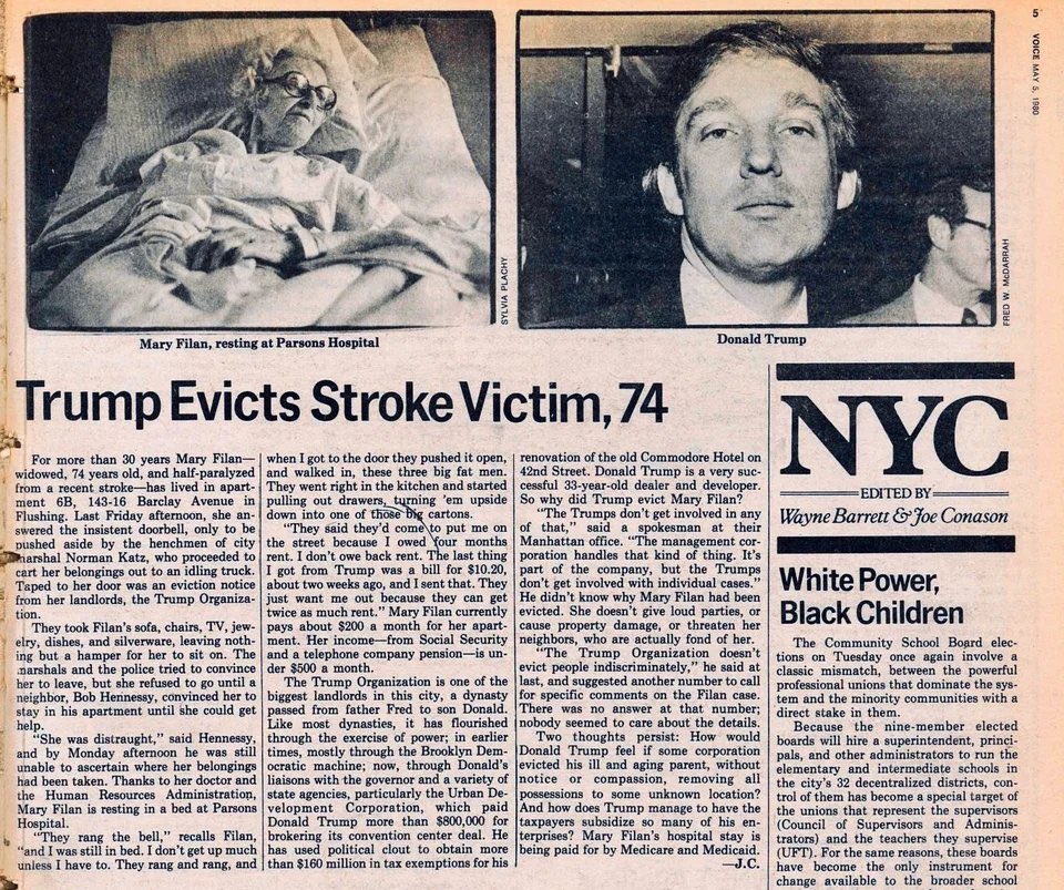 highbrow_nobrow's tweet photo. Trump’s entire life has been dedicated to exploiting those less fortunate than him. https://t.co/hSpIW9Ai0x