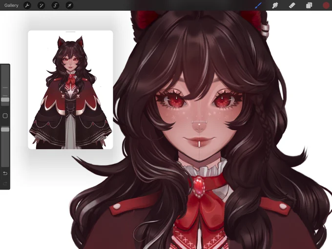 working on a vtuber comm! it's a bit complicated but it's fun! i wanna learn how to rig now 