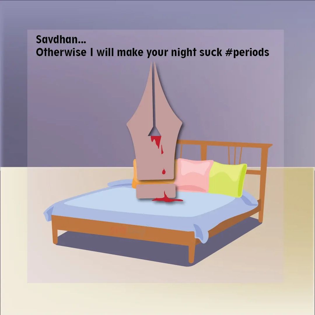 '🛌💤 Bedtime Chronicles: Taming Period Surprises! 🩸✨ No more 'rang diya mujhko lal' bedsheet tales! 😅 Say goodbye to stains and hello to comfort with Shewings. 🌙🛏️ #SleepSafely #PeriodProtection #NoMoreMess #SweetDreams #StainFreeNights #BedtimeConfessions #NighttimeComfort