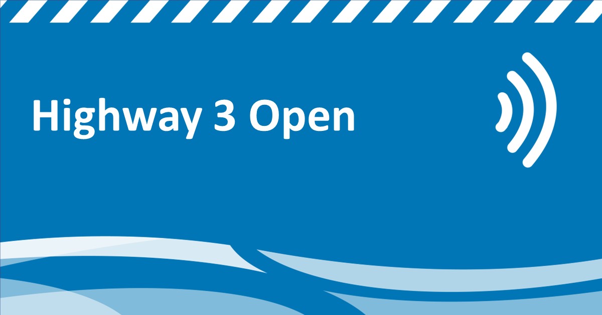 #NWTHighway3 is OPEN with travelers being escorted through the fire zone. Please follow the direction of emergency management officials.

Please check the NWT Highway Conditions Map for the latest updates: dot.gov.nt.ca/Highways