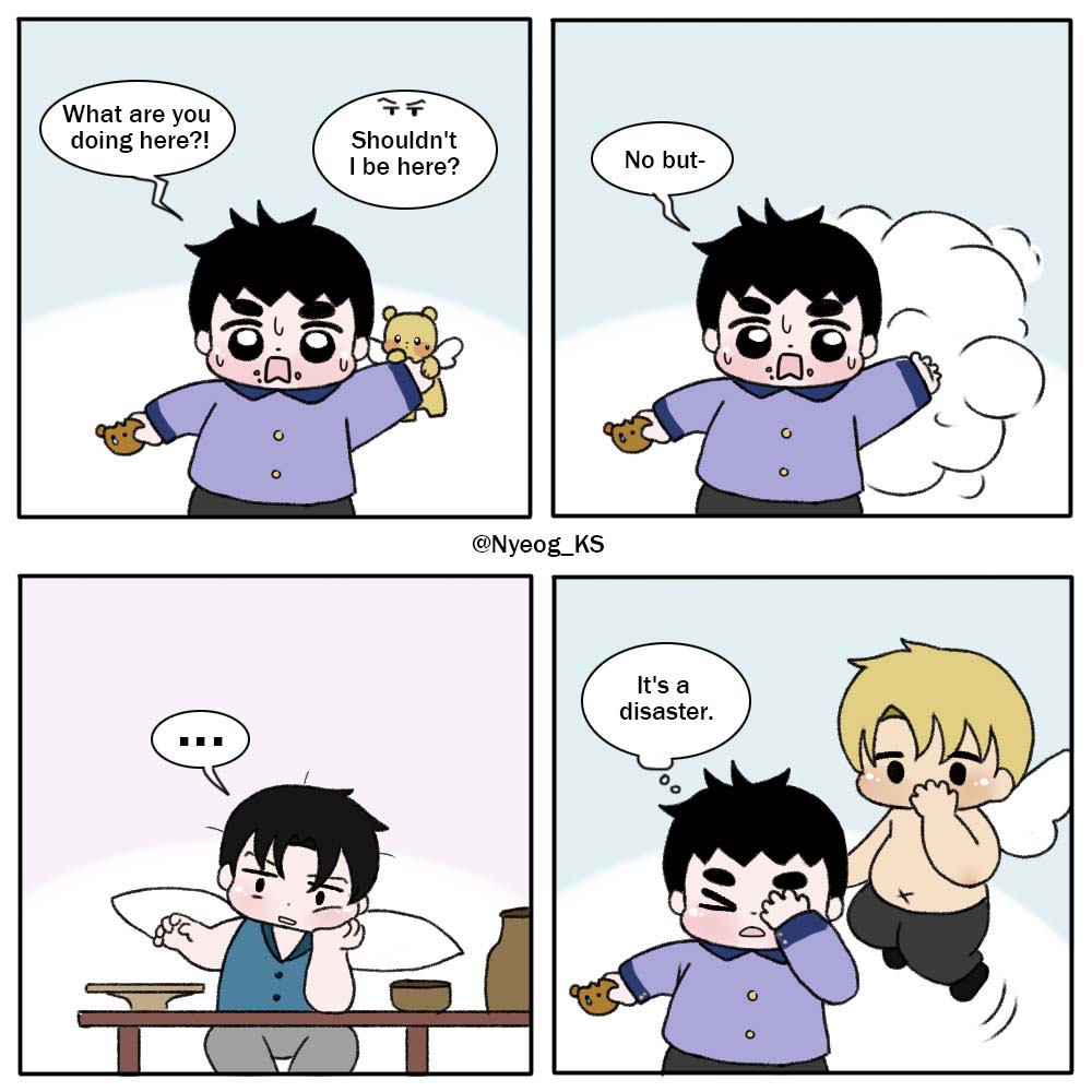 Nyeog_KS's tweet photo. [Fanart] Angel Nini: "Home" https://t.co/xJoAWKyzAK